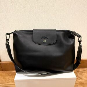 Longchamp Le Pliage Xtra Medium Leather Hobo Bag Women's Black (worn Once)